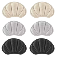 Protections de talon en mousse à mémoire de forme en forme de coquille, 6 mm d'épaisseur, anti-usure, coussinets antidérapants pour chaussures, prévention des ampoules