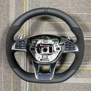 Para <span class=keywords><strong>Mercedes</strong></span> Benz W204 W205 W213 W219 W222 A45 E63 Gle Gls <span class=keywords><strong>Amg</strong></span> <span class=keywords><strong>Gt</strong></span> C63 E63 S63 G63Real Venta caliente volante de fibra de carbono - Product Image 6