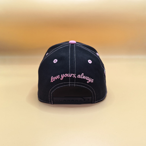 Gorra de Béisbol Snapback Lucky 7 <span class=keywords><strong>Lovers</strong></span>, Bordado Rosa, Algodón, Seis Paneles Estructurados, Negra, Estilo Y2K, Gorra Moderna al por Mayor - Product Image 3
