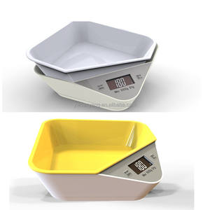 Timbangan makanan elektronik portabel, untuk hewan peliharaan, timbangan digital, timbangan berat makanan hewan peliharaan pintar, mangkuk pakan lambat, anjing dan kucing - Product Image 3