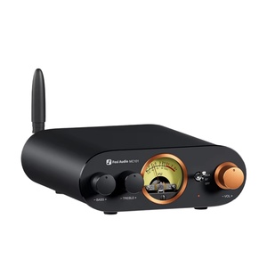 Amplificateur stéréo Fosi Audio MC101 bleu, mini amplificateur audio domestique avec VU-mètre, récepteur HiFi 2 canaux pour enceintes passives - Product Image 1