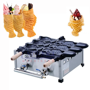 Taiyaki Machine Waffle <strong>Maker</strong> 3 Pcs Taiyaki Ice Cream Cone Machine LPG Gas Single Head Open Mouth Fish-shaped <strong>Cake</strong> <strong>Maker</strong> - Product Image 3