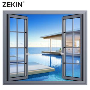 Алюминиевое створчатое окно, проектное проектирование, закаленное стекло с решетчатой решеткой, Сетчатое окно SDL - Product Image 3