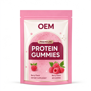 Gomitas de Proteína Herbal OEM Sin Azúcar, Sabor a Bayas Naturales para Cabello, Piel y Uñas, 60 Gomitas - Product Image 1