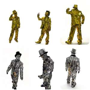 ชุดหมวกกันน็อคกระจกคุณภาพสูง Shengchi สำหรับนักเต้นบนเวทีไนต์คลับ บาร์ คาราโอเกะ งานปาร์ตี้ และการแสดงบนเวที - Product Image 6