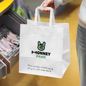 Customized Eco-Friendly Recycled Kraft Paper Bags for <b>Pet</b> <b>Food</b> for Supermarket Animal Store Packaging - Product Image 6