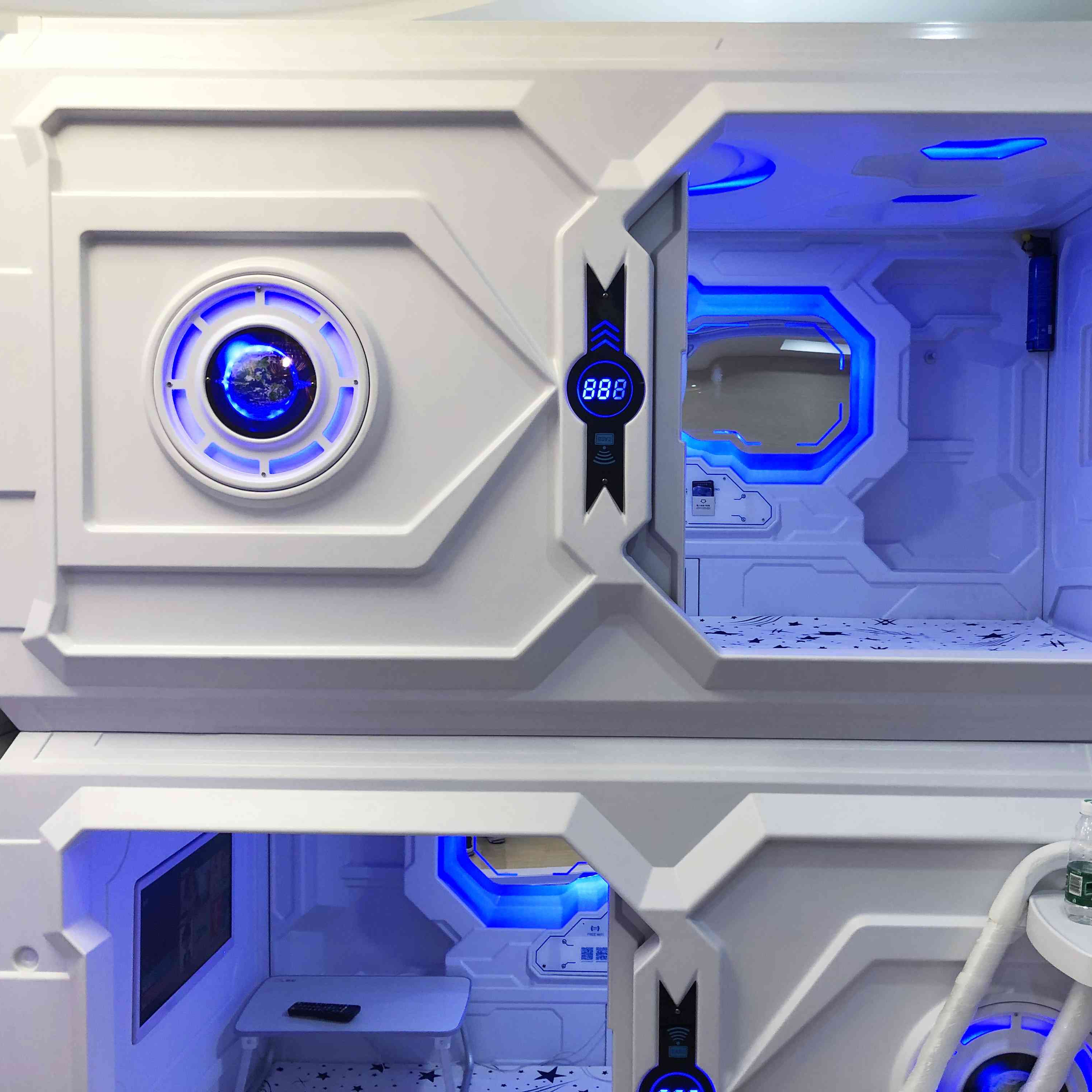 Promotional Capsule Bed Single Sleeping Pods Capsule Hotel Bunk Bed