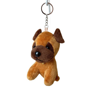 Porte-clés pendentif en peluche chiot, petite taille, chien loup, <span class=keywords><strong>pug</strong></span>, avec rembourrage en coton PP, accessoires - Product Image 5