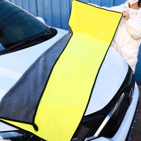 Chiffon d'essuyage sec et humide en microfibre pour le nettoyage domestique et automobile Technique tissée à séchage rapide