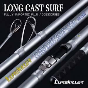 <span class=keywords><strong>Lurekiller</strong></span> FUJI Guide Anneau Long Cast <span class=keywords><strong>Surf</strong></span> 4.2M 3 Sections En Fiber De Carbone Casting Canne À Pêche <span class=keywords><strong>Surf</strong></span> Canne À <span class=keywords><strong>Surf</strong></span> pour La Pêche En Mer - Product Image 2