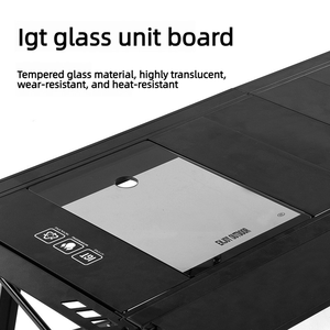 Accessori per tavolo da <span class=keywords><strong>campeggio</strong></span> IGT-XY con piano in vetro temperato, moduli IGT a mezza unità, attrezzatura per sostituire gli accessori - Product Image 2