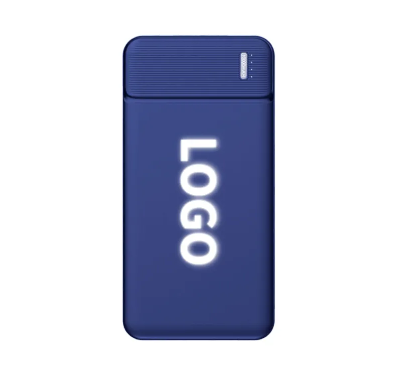 Chargeur de batterie Portable avec LOGO personnalisé, batterie externe mince 10000 mah 10000 Mah avec Logo Led, chargeur de batterie avec cadeau