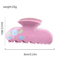 Pince à cheveux en acétate motif requin de dessin animé pour filles avec design fruits frais, accessoire de mariage écologique