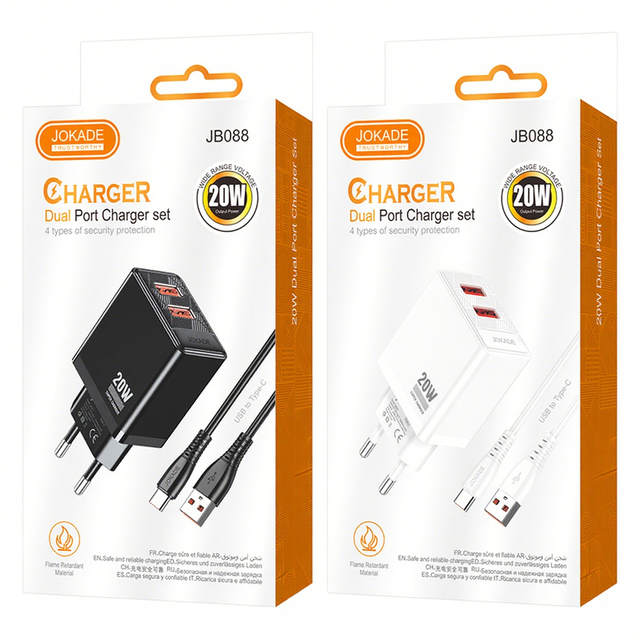 Hot Trending/electronics/ Smart Travel Charger Set/ EU Plug/Dual USB Charging Ports for Mobile Phone/phone Accessories/popular