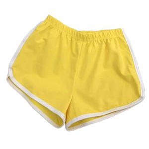Women's Casual Sports Shorts Loose Fit Knitted Running Fitness <b>Dance</b> Wear Yellow Green Black White Gray Pink Burgundy Adult - Product Image 5