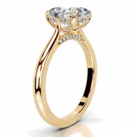 Bague en argent sterling 925 brevetée MUSHAN, sertie d'un diamant Moissanite couleur D, pour femmes, plaquée or 18 carats, bijoux de luxe