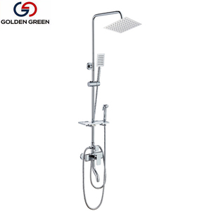 Mur de salle de bains complet monté sur colonne de <span class=keywords><strong>douche</strong></span>/bain <span class=keywords><strong>douche</strong></span> mélangeur - Product Image 1