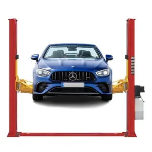 Base Type Two Post Lift Car Hoist 5000kg Lifting Capacity 2-post Lift With Single Side Manual Lock Release