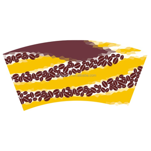 Vasos de papel desechables de pared simple, biodegradables, ecológicos, aptos para alimentos, con revestimiento de PE, impermeables, con impresión flexográfica, en piezas. - Product Image 1