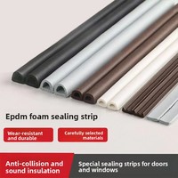 Cinta de Sellado Autoadhesiva de Espuma de Goma EPDM para Puertas de Madera y Ventanas de Aleación de Aluminio, Aislamiento Acústico y Antirrobo, 20-90 Shore