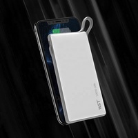 WST capacité réelle Restaurant affaires chargeur de téléphone portable banque d'alimentation partagée 10000mAh batterie externe Station d'accueil avec câble