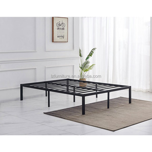 Modern <b>Double</b> King <b>Bed</b> Frame in Easy Assembly Home Furniture with <b>Storage</b> for Bedroom Apartment Hotel School Metal Material - Product Image 1
