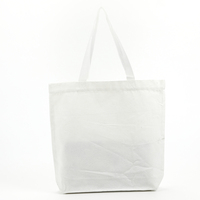 Sac à provisions réutilisable uni à la mode au prix de gros sac fourre-tout en toile de couleur unie de taille personnalisable