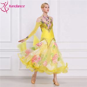 Haute qualité salle de bal robes de <span class=keywords><strong>danse</strong></span> de concurrence internationale standard robe de <span class=keywords><strong>danse</strong></span> de salon à vendre B-16184 - Product Image 4