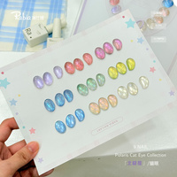 Pabrik Langsung Rabia 9 Warna 15ml Set Gel Kuku Cat Eye untuk Importir Produk Kuku Grosir