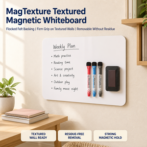 <span class=keywords><strong>Tableau</strong></span> blanc magnétique texturé MagTexture, autocollant <span class=keywords><strong>mural</strong></span> effaçable à sec, 43x28cm, support en <span class=keywords><strong>feutre</strong></span> floqué, <span class=keywords><strong>tableau</strong></span> amovible - Product Image 2