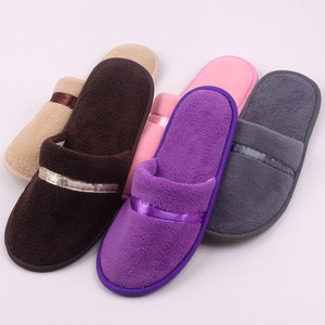 Pantuflas Personalizadas con Logotipo para Hombre y Mujer, Pantuflas Desechables Lavables para <span class=keywords><strong>Spa</strong></span> y <span class=keywords><strong>Hotel</strong></span>, Producto para el Hogar Inteligente, para Star <span class=keywords><strong>Sheraton</strong></span> Plush - Product Image 2