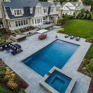 Hotel di lusso villa resort casa 8m 26ft grande prefabbricato in fibra di vetro frp gusci piscine piscina all'aperto - Product Image 4