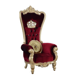 Phật sơn nhà Máy Giá sang trọng sự kiện Hoàng Gia sử dụng nhung đỏ vàng TRIM khách sạn Nữ Hoàng cao trở lại Ngai Vàng ghế để bán - Product Image 2