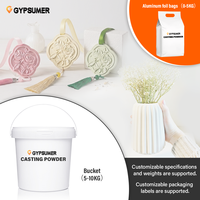 GYPSUMER GC06 Decorpoeder Glanswitte, slijtvaste hardheid, luchtvrij, optimale vloeibaarheid voor simulatie fruitmodellen