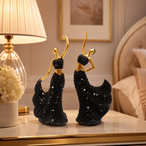 Statuette in Resina di Ballerine in Stile Europeo, Ornamenti Creativi per Casa, Ingresso, Regali di Compleanno, Matrimonio, Sala da Ballo, Lusso Moderno - Product Image 4