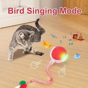Factory Hot Sale New USB Rechargeable Silicone Smart Interactive Automatic Moving <b>Exercise</b> Cat Toys Teaser Ball Self-Rotating - Product Image 5