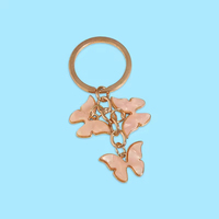 Porte-clés promotionnel en métal, motif abeille, plante, soleil, arc-en-ciel, nuage, cactus, mignon et tendance, cadeau pour filles