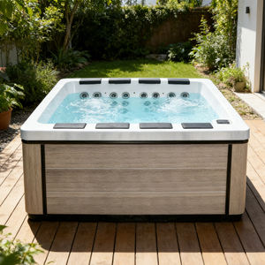 Vasca Idromassaggio Spaziosa Sunrans per 6-<span class=keywords><strong>8</strong></span> Persone, Spa Relax per Feste e Divertimento - Product Image 1