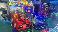 Yuejin 2 joueurs simulateur vidéo Machine de jeu d'arcade de course de moto à jetons