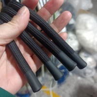 Vente en gros de cordons de serrage et lacets en polyester de 10mm avec logo personnalisé embouts de trempage en silicone sacs à capuche avec cordon de serrage pour pantalons