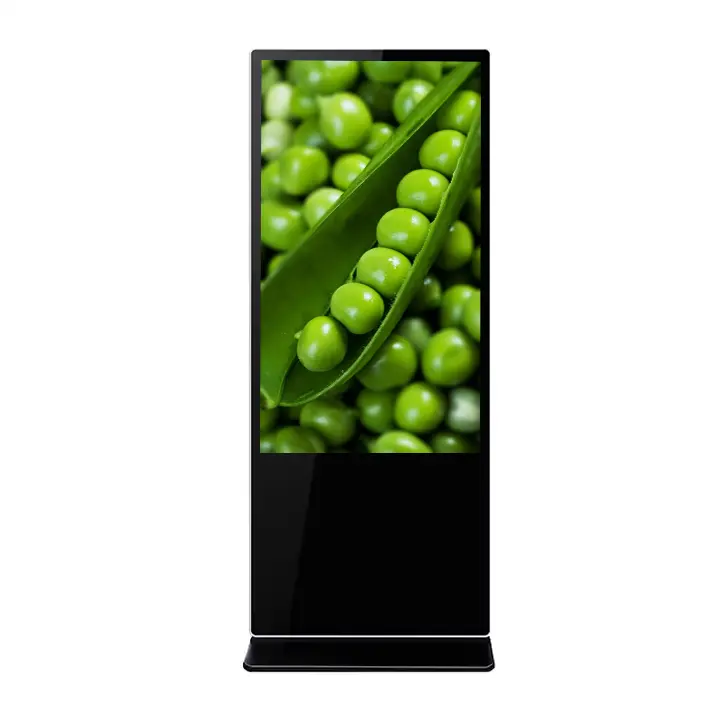 Staande Verticale Interactieve Digitale Bewegwijzering 55 Inch Indoor Lcd-Tv Touchscreens Vloer Staande Kiosk Reclame Display