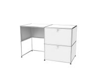 Bureau de travail modulaire en acier inoxydable, personnalisable