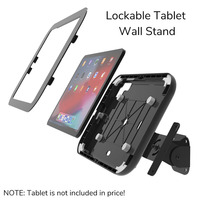 Support mural réglable de tablette de boîtier en métal de sécurité avec le support verrouillable antivol de compteur de tablette de serrure pour l'Ipad