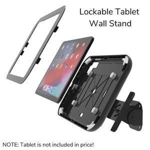 <span class=keywords><strong>Support</strong></span> <span class=keywords><strong>mural</strong></span> réglable de tablette de boîtier en métal de sécurité avec le <span class=keywords><strong>support</strong></span> verrouillable antivol de compteur de tablette de serrure pour l'Ipad - Product Image 2