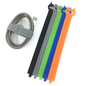 最佳质量150毫米环保可重复使用的电缆扎带双面胶自粘钩环带 - Product Image 6