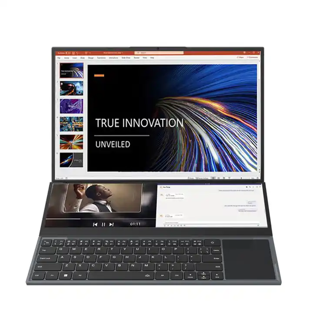 Cheap Double Screen Computadoras Laptop 16 + 14 Inch Narrow Bezels Touch Laptop Core I7 Business Laptops