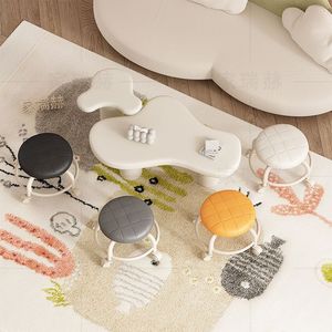 <b>Small</b> <b>Stool</b> With Casters For Kids Portable Plastic Chair Foam Filled Child Seat Home Use - Product Image 2
