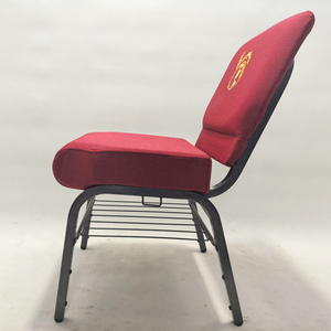 Silla de iglesia de hierro apilable con tapicería a prueba de fuego de alta calidad al por mayor con silla de teatro acolchada de enlace entrelazado - Product Image 2