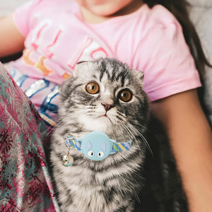 <span class=keywords><strong>Collar</strong></span> de Silicona Cómodo y Protector para Perros y Gatos con Posicionamiento Luminoso AirTag, Diseño Sólido y Lindo, Anti-Escape, para Mascotas Perdidas - Product Image 6