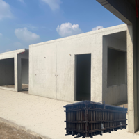 Moule réutilisable pour maison en béton préfabriqué, coffrage pour panneaux muraux de logement préfabriqué pour la construction d'infrastructure